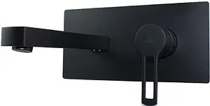 Смеситель для раковины из стены Paffoni Ringo чёрный матовый RIN104NO Смеситель для раковины из стены Paffoni Ringo чёрный матовый RIN104NO, 1