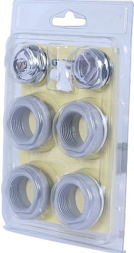 Комплект радиаторный универсальный ¾&quot; Global серый