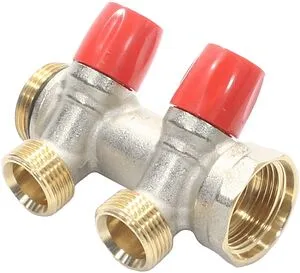 Коллектор регулирующий проходной 2 отвода красный 1"в/н x ¾"ек General Fittings 6300E7N1005R2A Коллектор регулирующий проходной 2 отвода красный 1"в/н x ¾"ек General Fittings 6300E7N1005R2A, 4