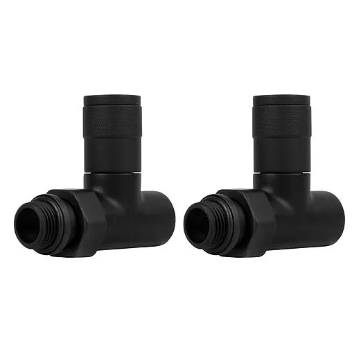 Комплект вентилей запорных прямых ½" в/н Royal Thermo Piano черный RTE 56.0011 Комплект вентилей запорных прямых ½" в/н Royal Thermo Piano черный RTE 56.0011