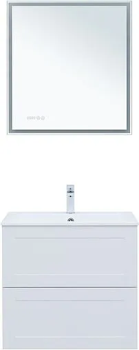 Тумба-умывальник подвесная Aquanet Терра 70 белый матовый 00313233+