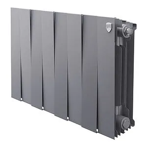 Радиатор биметаллический 8 секций Royal Thermo PianoForte 300 Silver Satin RTPS3030008, 1