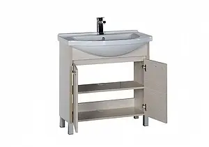 Тумба под умывальник напольная Aquanet Донна 80 дуб белый 00169042, 5