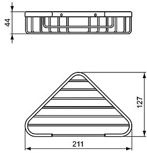 Полка Ideal Standard IOM чёрный матовый A9105XG, 2