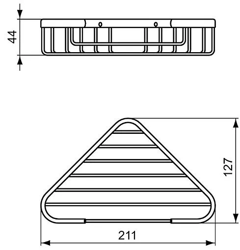 Полка Ideal Standard IOM чёрный матовый A9105XG