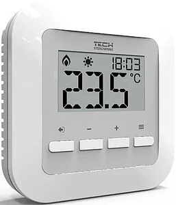 Проводной комнатный двухпозиционный регулятор котла TECH ST-295 v3 белый WG.11.0473 Проводной комнатный двухпозиционный регулятор котла TECH ST-295 v3 белый WG.11.0473, 5