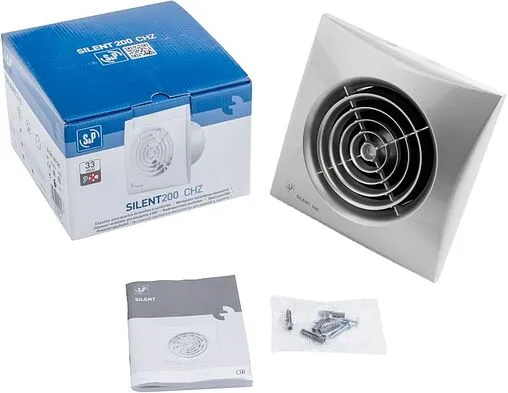 Вентилятор вытяжной Soler &amp; Palau SILENT-200 CHZ SILVER