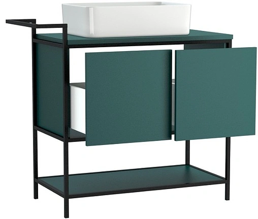 Тумба-умывальник напольная Cersanit Botanique 100 зелёный 63015+