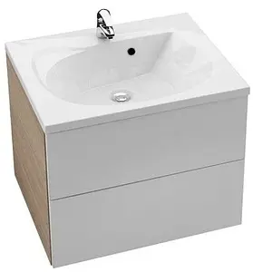 Тумба-умывальник подвесная Ravak SD Rosa II 60 белый/капучино X000000926+XJ201160000, 1