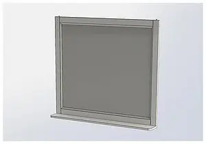 Зеркало Aquanet Бостон М 100 белый 00209674 Зеркало Aquanet Бостон М 100 белый 00209674, 5