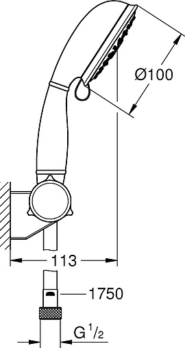 Душевой набор Grohe Tempesta New Rustic хром 27805001