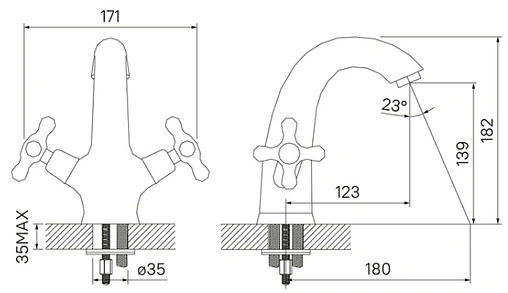 Смеситель для раковины IDDIS Jeals хром 19004T4C