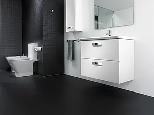 Тумба-умывальник подвесная Roca GAP 80 белый матовый ZRU9302732+327470000 Тумба-умывальник подвесная Roca GAP 80 белый матовый ZRU9302732+327470000, 3