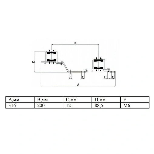 Группа коллекторная с расходомерами 4 отвода 1&quot;в/в x 3/4&quot;ек Valtec VTc.586.EMNX.0604