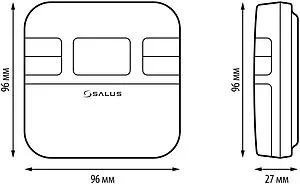 Проводной комнатный терморегулятор Salus Standard белый RT310 Проводной комнатный терморегулятор Salus Standard белый RT310, 2