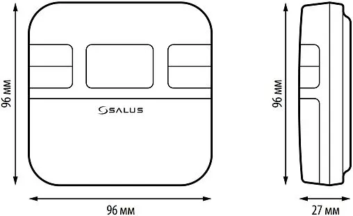 Проводной комнатный терморегулятор Salus Standard белый RT310