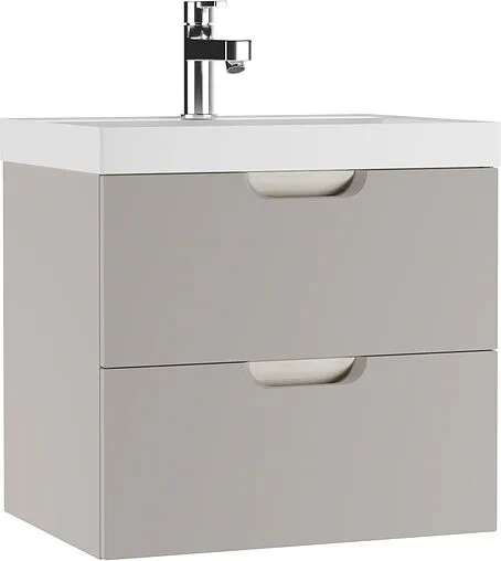 Тумба-умывальник подвесной Домино Dune 60 серый тауп DD2501T+4627173210164