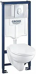 Комплект 5 в 1 Grohe Solido Perfect 39192000 с кнопкой Skate Air хром глянцевый Комплект 5 в 1 Grohe Solido Perfect 39192000 с кнопкой Skate Air хром глянцевый