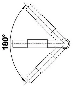 Смеситель для кухни Blanco Saga хром/чёрный 519446, 3