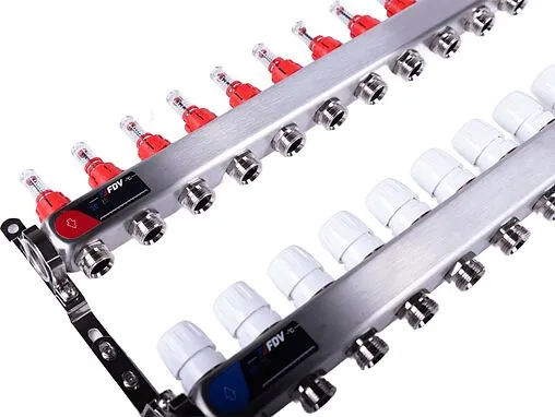 Группа коллекторная с расходомерами 11 отводов 1&quot;в/в x ¾&quot;ек FDV S1103C-2/11