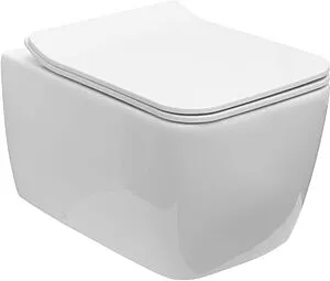 Унитаз подвесной безободковый Allen Brau Liberty белый 4.33007.20, 1