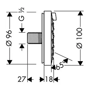 Душевая форсунка Hansgrohe Raindance air хром 28477000, 2