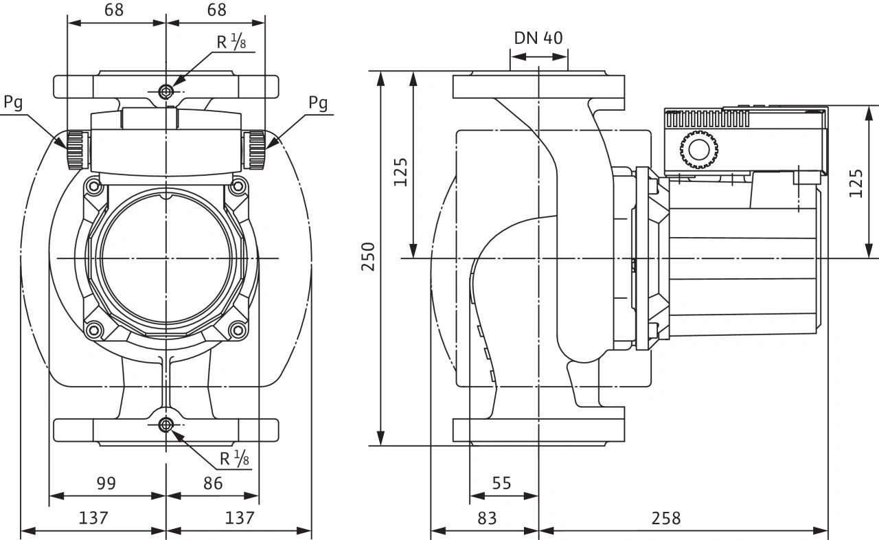 Насос циркуляционный Wilo TOP-S 40/15-EM 2-SPEEDS 2165526