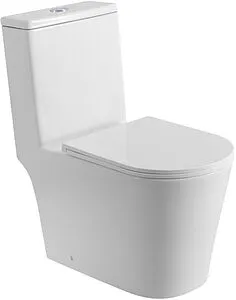 Унитаз-компакт безободковый BelBagno Tre Tornado белый BB673CP-MN-TOR/SC Унитаз-компакт безободковый BelBagno Tre Tornado белый BB673CP-MN-TOR/SC, 1