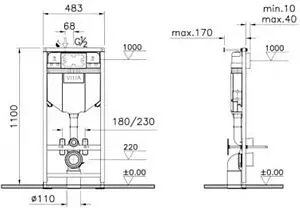 Инсталляция для подвесного унитаза Norm Fit 720-5800-01 Инсталляция для подвесного унитаза Norm Fit 720-5800-01, 2