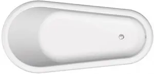 Ванна отдельностоящая из искусственного камня C-bath Retro 169x82 белый/черный CBM001001 Ванна отдельностоящая из искусственного камня C-bath Retro 169x82 белый/черный CBM001001, 3