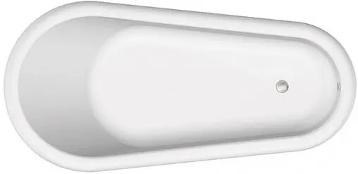 Ванна отдельностоящая из искусственного камня C-bath Retro 169x82 белый/черный CBM001001