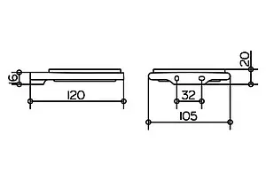 Мыльница Keuco Edition 400 хром 11555019000 Мыльница Keuco Edition 400 хром 11555019000, 4