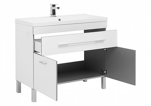 Тумба под умывальник напольная Aquanet Верона 100 белый 00182710