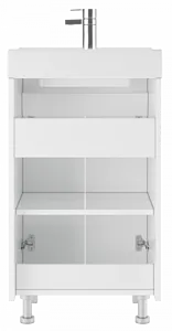Тумба-умывальник напольный Айсберг Мечта 50 белый DM2301T+4607152361544 Тумба-умывальник напольный Айсберг Мечта 50 белый DM2301T+4607152361544, 5