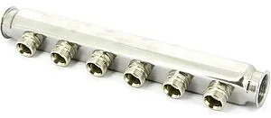 Коллектор распределительный проходной 6 отводов 1&quot;в/в x ¾&quot;ек Uni-fitt 430I4306, 5