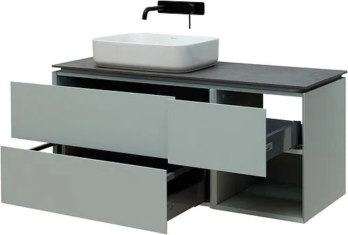 Тумба-умывальник подвесная Allen Brau Infinity 120 L папирус 1.21005.PWM+