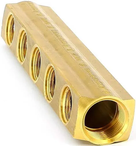 Коллектор распределительный проходной 5 отводов ¾&quot;в/в x ½&quot;в Tiemme 1970038