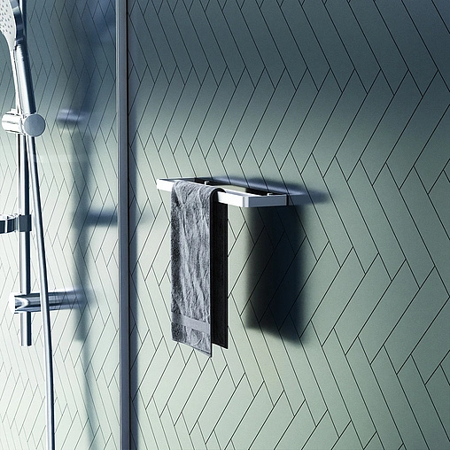 Полотенцедержатель Damixa Jupiter чёрный матовый/алюминий DA77336400