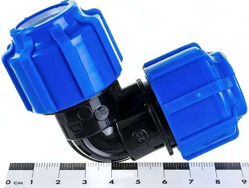 Уголок компрессионный соединительный 20мм x 20мм ТПК-Аква 50040020