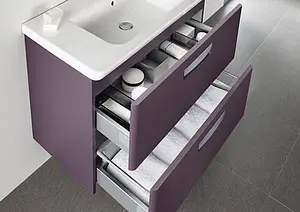 Тумба-умывальник подвесная Roca GAP 80 фиолетовый ZRU9302740+327470000, 5