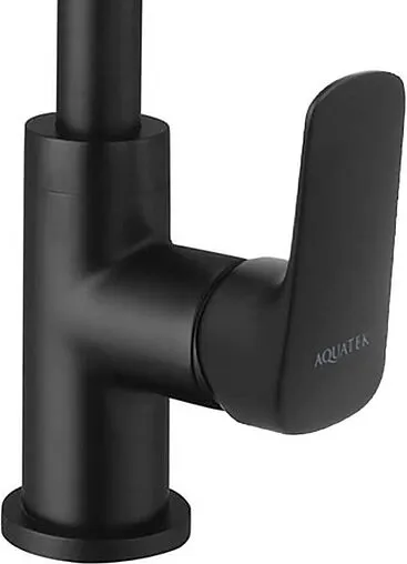 Смеситель для кухни Aquatek Вега чёрный матовый AQ1081MB