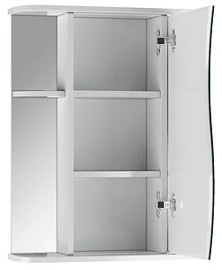 Шкаф-зеркало Айсберг Волна 2-55 R белый DA1039HZ, 3