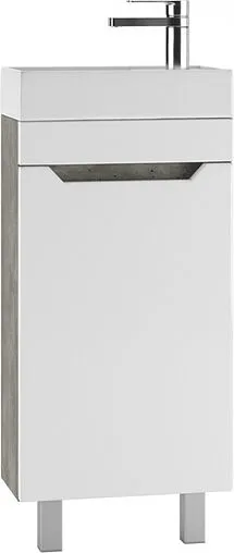 Тумба под умывальник напольный Айсберг Мечта 40 белый/бетон DM2330T