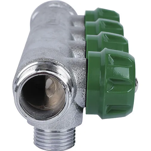 Коллектор регулирующий проходной 4 отвода ¾&quot;в/н x ½&quot;к Stout SMB-6850-341204