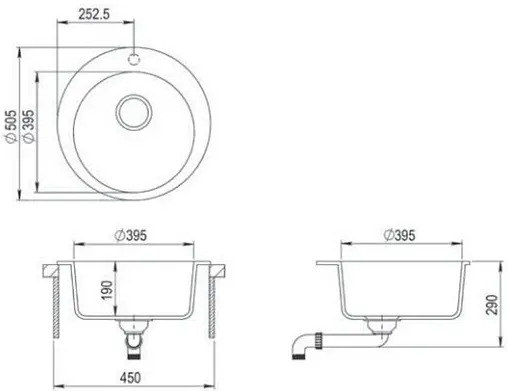 Мойка кухонная Teka Clave 45 B-TQ 1B черный металлик 40148140