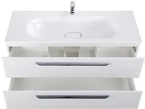Тумба-умывальник подвесная Cezares Eco 120 Bianco Opaco ECO-1200-2C-SO-BO+CZR-NAT-120-LVB Тумба-умывальник подвесная Cezares Eco 120 Bianco Opaco ECO-1200-2C-SO-BO+CZR-NAT-120-LVB, 4