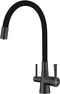 Смеситель для кухни с подключением к фильтру Lemark Comfort чёрный хром/чёрный LM3075GM Смеситель для кухни с подключением к фильтру Lemark Comfort чёрный хром/чёрный LM3075GM, 1