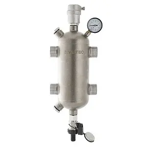 Гидрострелка 8.6 м³/час до 200 кВт 1¼"н x 1¼"н Valtec VT.VAR05.SS.07 Гидрострелка 8.6 м³/час до 200 кВт 1¼"н x 1¼"н Valtec VT.VAR05.SS.07, 1