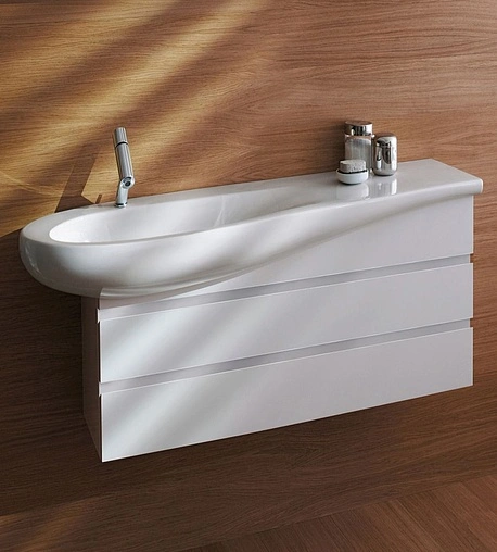 Раковина Laufen Alessi 90 L c покрытием LCC белый 8.1497.5.400.104.1