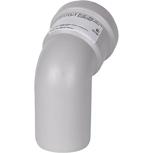 Отвод внутренний бесшумный D=58мм Угол 67° Stout SKB-0011-005867